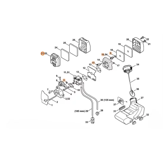 STIHL  Obudowa filtra 4137 140 2801